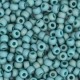 Miyuki seed beads 8/0 - Opaque glazed frosted rainbow peacock blue 8-4702